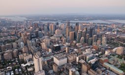 Vue du centre-ville deMontréal et de la rive sud