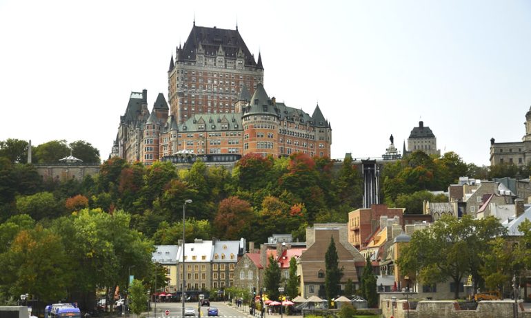 Vue panoramique de Québec avec le